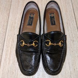 Patent leather Gucci loafers